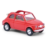 Busch 48782 - H0 - Fiat 500 Cabrio - rot